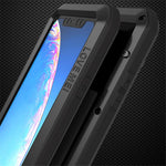 LOVE MEI Shockproof Cell Phone Case with Temepered Glass Film for iPhone 11 6.1 inch