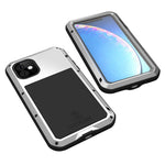 LOVE MEI Shockproof Cell Phone Case with Temepered Glass Film for iPhone 11 6.1 inch