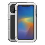 LOVE MEI Metal + Silikone Stød- og Støvtæt Cover med Hærdet Glasfilm til iPhone 11 Pro Max 6.5 tommer