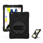 360 Degree Swivel Kickstand PC + Silicone Hybrid Case for iPad 10.2 (2021) / (2020) / (2019)