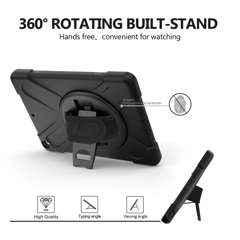 360 Degree Swivel Kickstand PC + Silicone Hybrid Case for iPad 10.2 (2021) / (2020) / (2019)