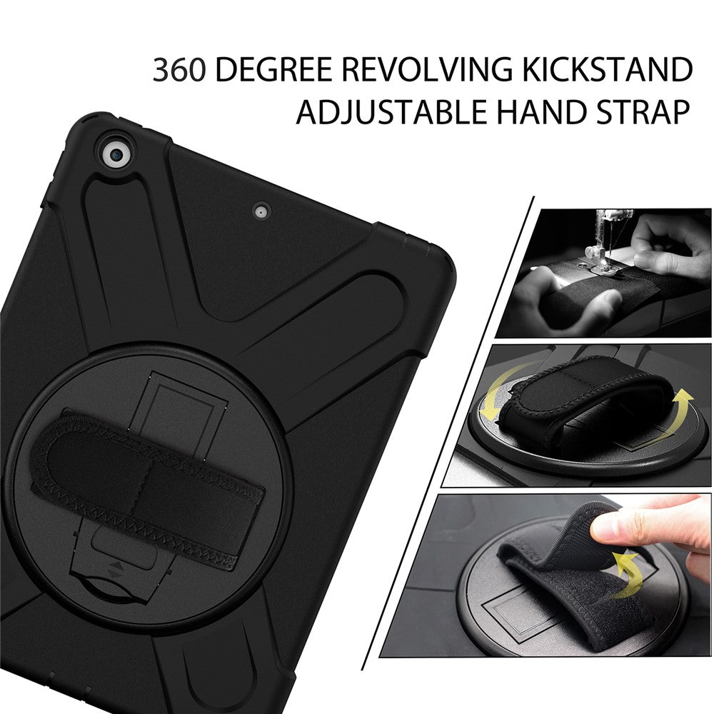 360 Degree Swivel Kickstand PC + Silicone Hybrid Case for iPad 10.2 (2021) / (2020) / (2019)