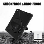 360 Degree Swivel Kickstand PC + Silicone Hybrid Case for iPad 10.2 (2021) / (2020) / (2019)