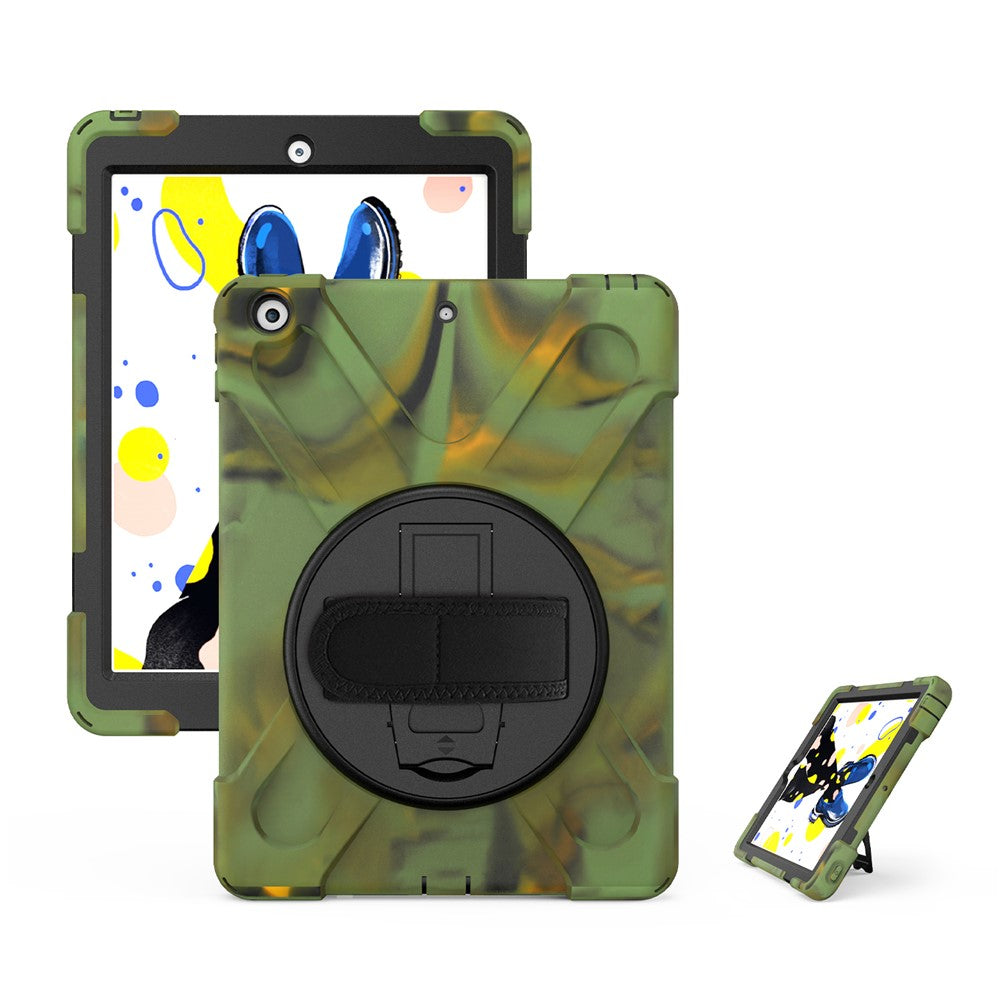 360 Degree Swivel Kickstand PC + Silicone Hybrid Case for iPad 10.2 (2021) / (2020) / (2019)