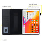 Multiple Viewing Foldable Stand Leather Wallet Tablet Case for iPad 10.2 (2021)/(2020)/(2019)/Pro 10.5-inch (2017)/Air 10.5 inch (2019)