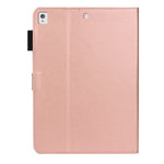 Pung-cover i læder med blomsterpræg og rhinsten til iPad 10.2 (2021)/(2020)/(2019)