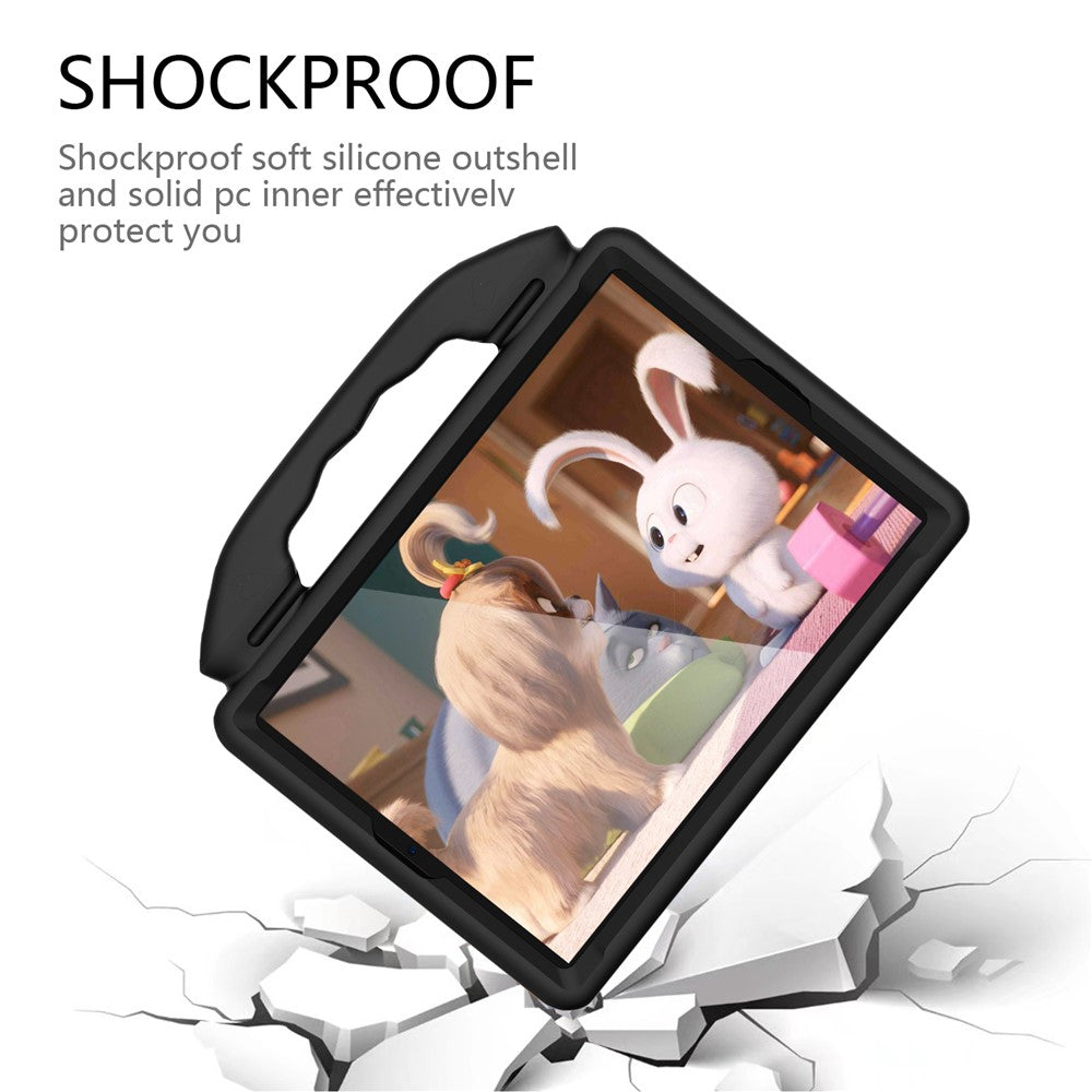 Stødsikkert EVA-cover med tommelfingerstøtte og tabletbeskyttelse til iPad 10.2 (2021)/(2020)/(2019)/iPad Pro 10.5 tommer (2017)/iPad Air 10.5 tommer (2019)/iPad Pro 11 tommer (2018)