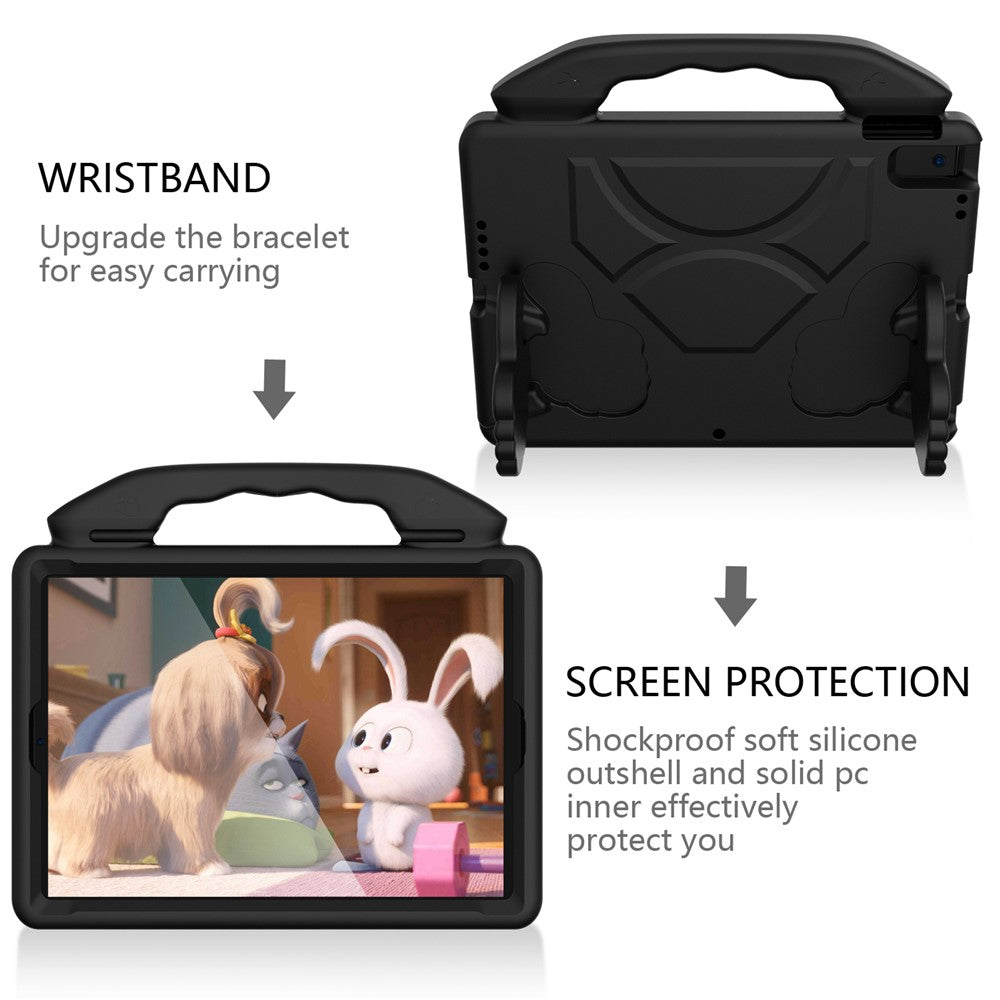 Stødsikkert EVA-cover med tommelfingerstøtte og tabletbeskyttelse til iPad 10.2 (2021)/(2020)/(2019)/iPad Pro 10.5 tommer (2017)/iPad Air 10.5 tommer (2019)/iPad Pro 11 tommer (2018)