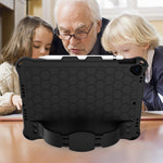 Honeycomb tekstur EVA hybrid skal til tablet med skulderrem til iPad 10.2 (2021)/(2020)/(2019)/iPad Pro 10.5-tommer (2017)/iPad Air 10.5 tommer (2019)
