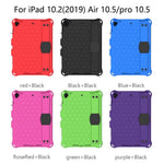 Honeycomb tekstur EVA hybrid skal til tablet med skulderrem til iPad 10.2 (2021)/(2020)/(2019)/iPad Pro 10.5-tommer (2017)/iPad Air 10.5 tommer (2019)