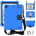 Honeycomb tekstur EVA hybrid skal til tablet med skulderrem til iPad 10.2 (2021)/(2020)/(2019)/iPad Pro 10.5-tommer (2017)/iPad Air 10.5 tommer (2019)
