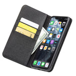 QIALINO til Apple iPhone 11 Pro 5.8 tommer Cross Texture Ægte Læder Pung Aftageligt 2 i 1 Telefoncover