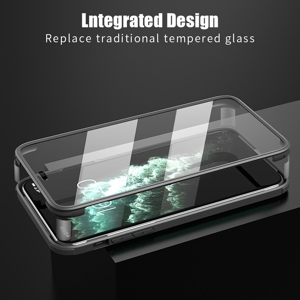 Double Sided Tempered Glass + TPU Hybrid Case for iPhone 11 Pro 5.8 inch