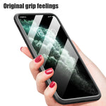 Double Sided Tempered Glass + TPU Hybrid Case for iPhone 11 Pro 5.8 inch
