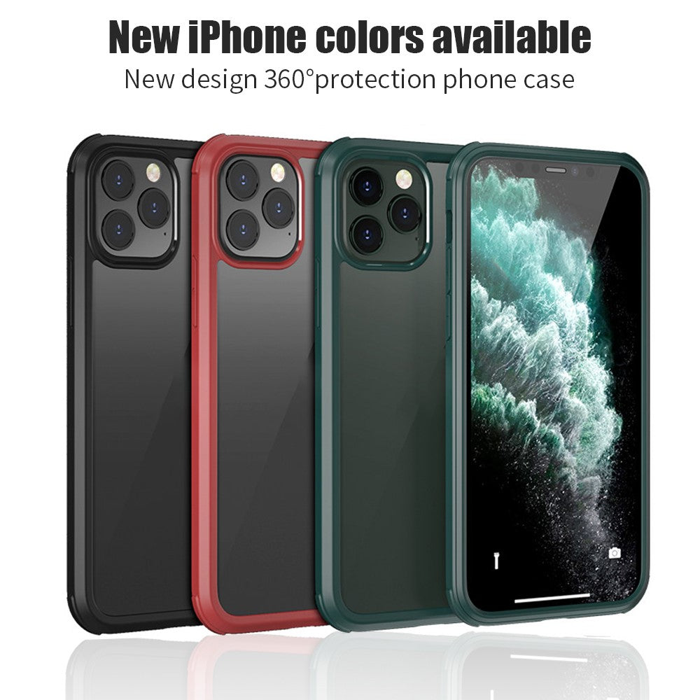 Double Sided Tempered Glass + TPU Hybrid Case for iPhone 11 Pro 5.8 inch