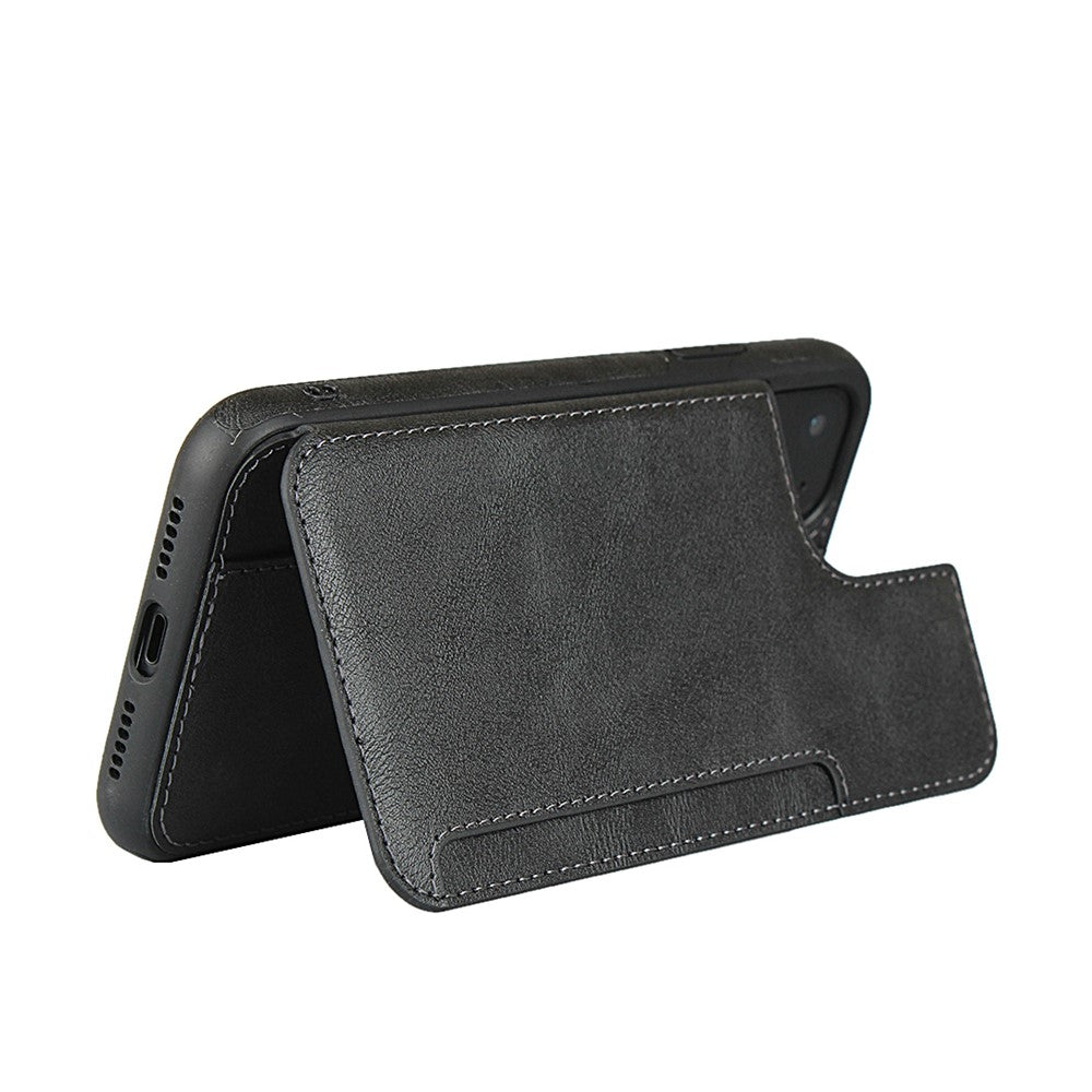 PU-läder + PC-fodral med korthållare för iPhone 11 6,1 tum