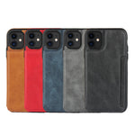 PU-läder + PC-fodral med korthållare för iPhone 11 6,1 tum