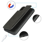 PU-läder + PC-fodral med korthållare för iPhone 11 6,1 tum