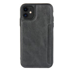 PU-läder + PC-fodral med korthållare för iPhone 11 6,1 tum