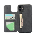 PU-läder + PC-fodral med korthållare för iPhone 11 6,1 tum