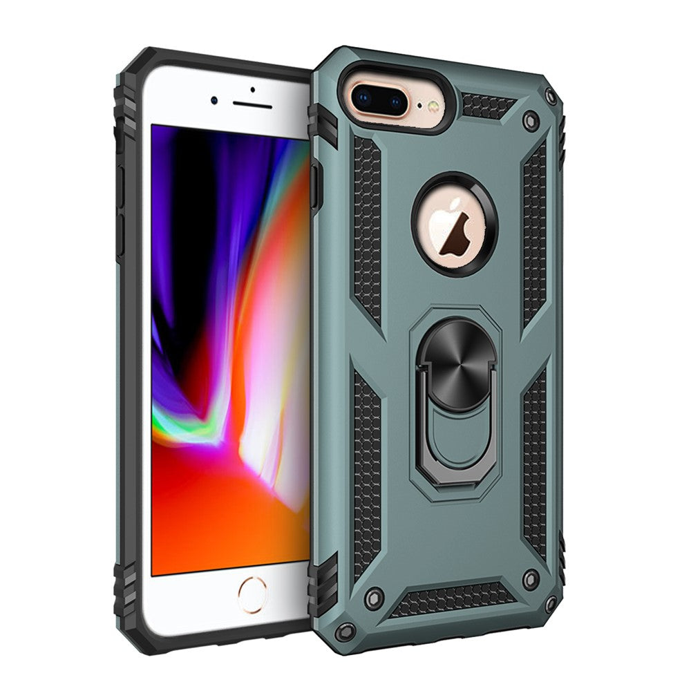 Hybrid PC TPU Kickstand Armor Style Phone Case for iPhone 6 Plus/7 Plus/8 Plus 5.5 inch