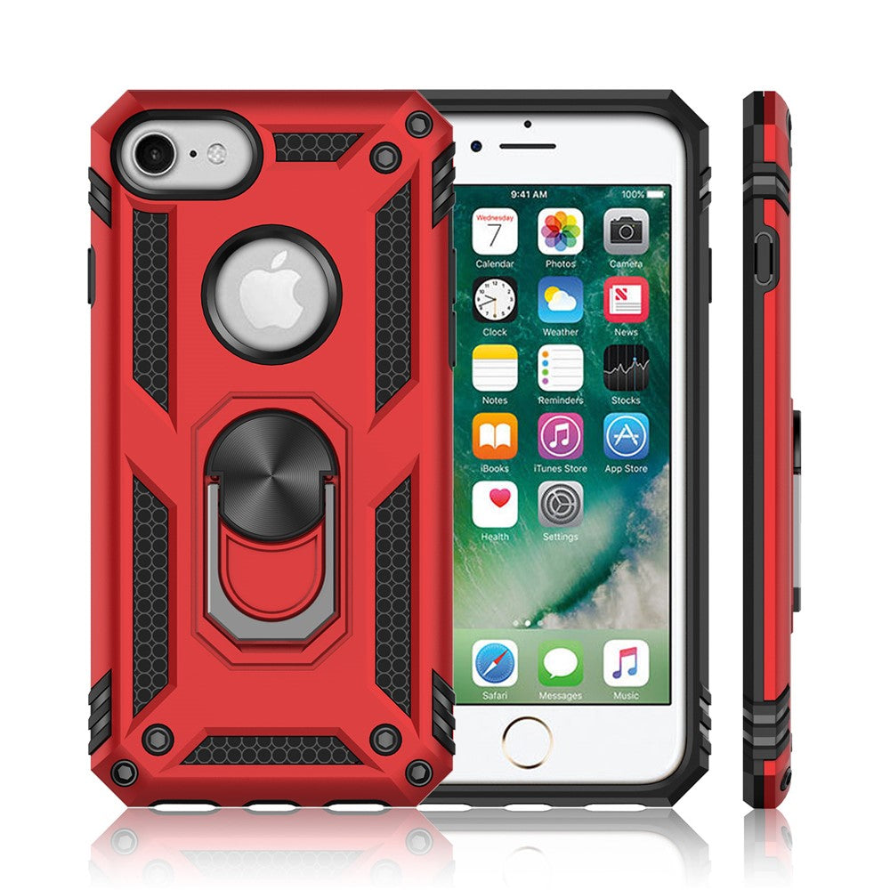 Til iPhone 8/7/SE (2020)/SE (2022) 4,7 tommer Hybrid PC TPU Kickstand Armor Style Telefoncover