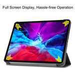 Leather Cover for iPad Air 13 (2026) / (2025) / (2024) / Pro 12.9 (2022) / (2021) / (2020) / (2018) Folio Stand Auto Sleep / Wake Tablet Case
