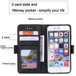 Retro Splicing PU Leather Wallet Magnetic Phone Cover for iPhone 8 / 7 / SE (2020) /SE (2022) 4.7 inch