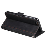 Retro Splicing PU Leather Wallet Magnetic Phone Cover for iPhone 8 / 7 / SE (2020) /SE (2022) 4.7 inch