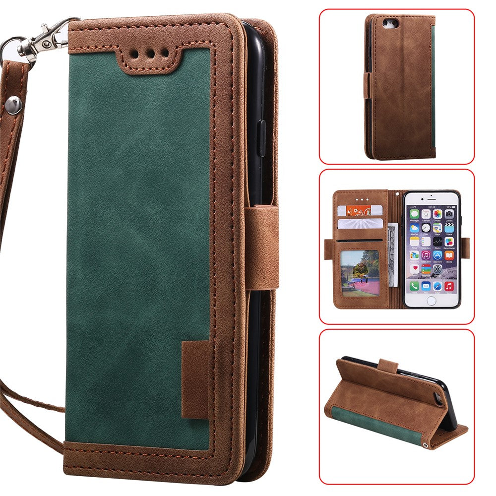 Retro Splicing PU Leather Wallet Magnetic Phone Cover for iPhone 8 / 7 / SE (2020) /SE (2022) 4.7 inch