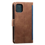 Retro Splicing Style Wallet Stand Leather Phone Case for iPhone 11 6.1 inch
