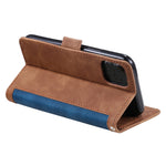 Retro Splicing Style Wallet Stand Leather Phone Case for iPhone 11 6.1 inch