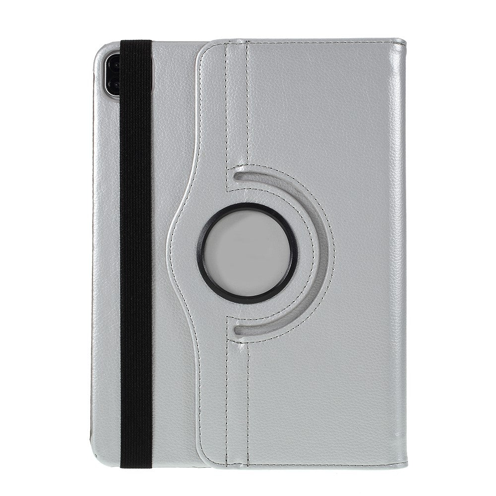 Litchi-lædercover med 360-graders roterende stander til iPad Pro 12.9 (2022) (2021) (2020) (2018)
