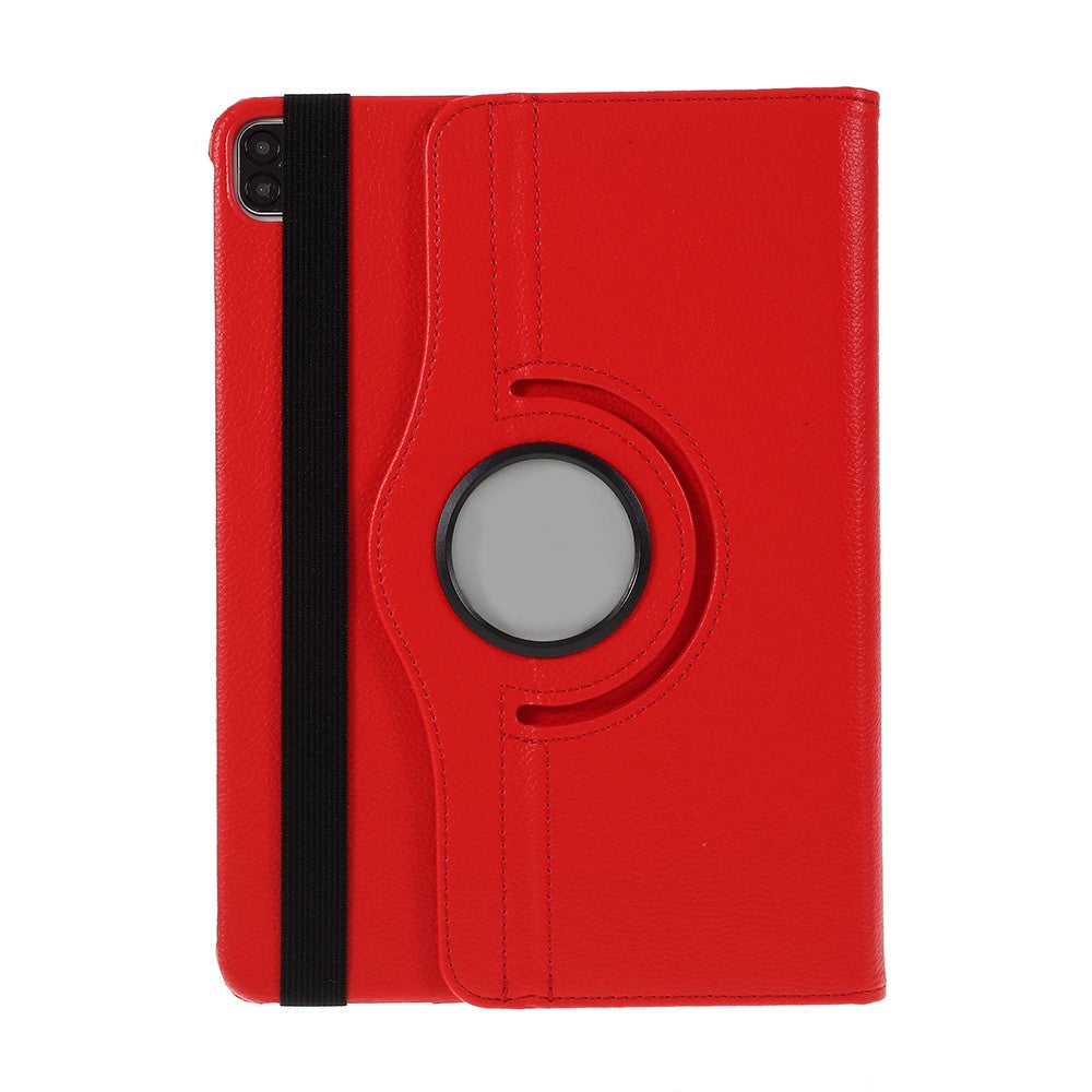 Litchi-lædercover med 360-graders roterende stander til iPad Pro 12.9 (2022) (2021) (2020) (2018)