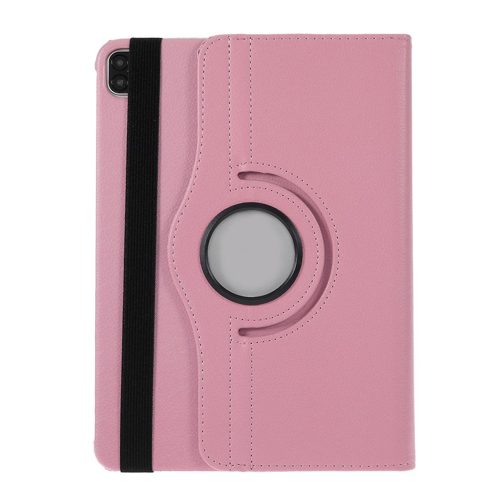 Litchi-lædercover med 360-graders roterende stander til iPad Pro 12.9 (2022) (2021) (2020) (2018)