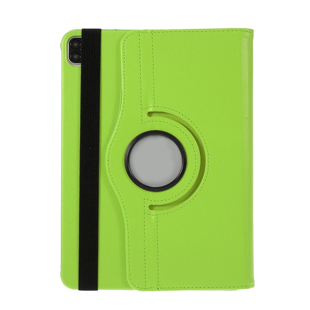 Litchi-lædercover med 360-graders roterende stander til iPad Pro 12.9 (2022) (2021) (2020) (2018)