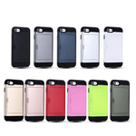 Skydbar Kortlomme Plast + TPU Hybrid Cover til iPhone SE (2020)/SE (2022)/7/8 4,7 tommer