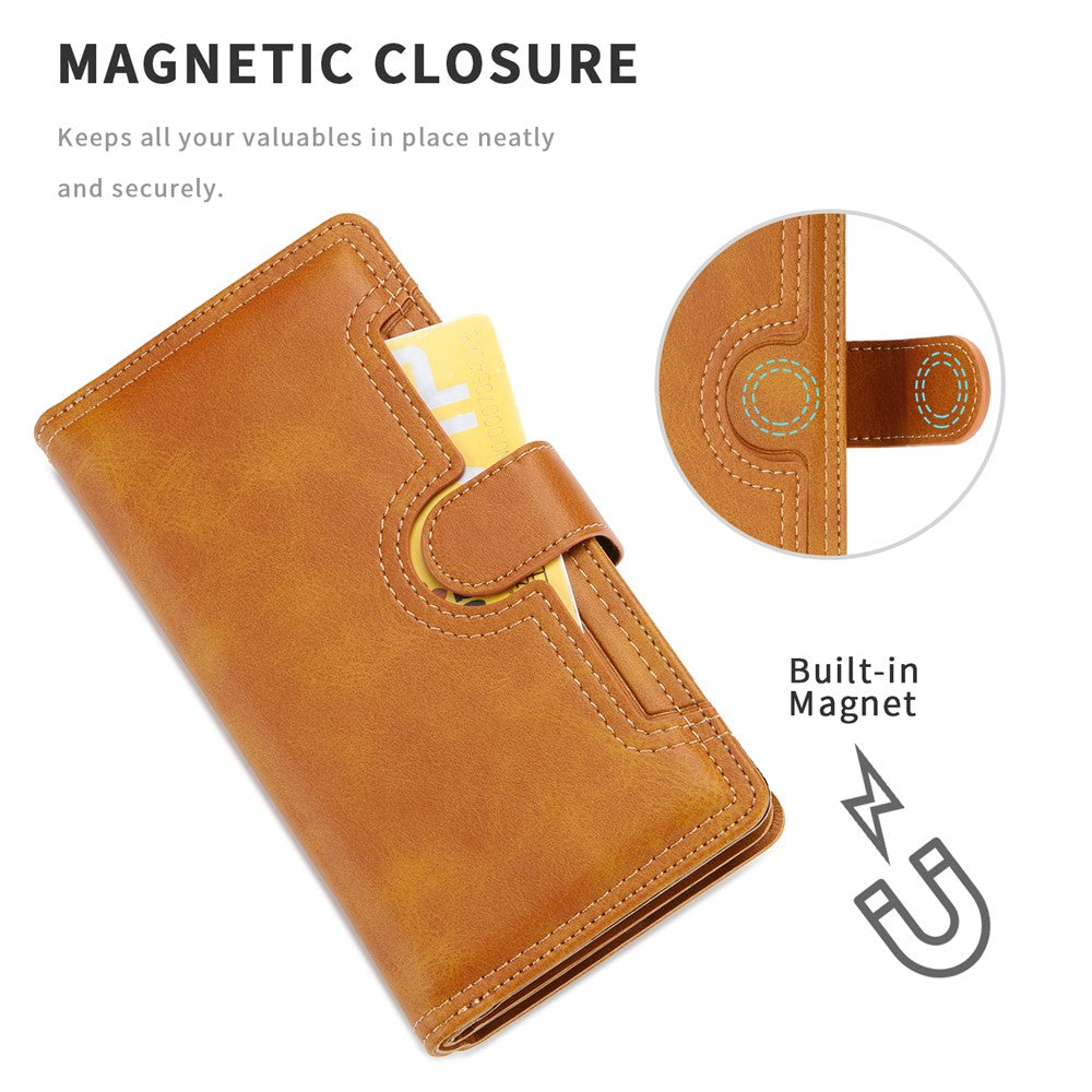 Shockproof Split Leather Phone Cover Cellphone Protection Case With Multiple Card Slots for iPhone 8 / 7 / SE (2022)/SE (2020)