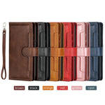 Shockproof Split Leather Phone Cover Cellphone Protection Case With Multiple Card Slots for iPhone 8 / 7 / SE (2022)/SE (2020)