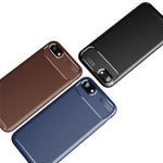 Carbon Fiber TPU Soft Cell Phone Case for iPhone SE (2020)/SE (2022)/8/7
