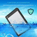 IP68 Waterproof Drop-proof Dust-proof Tablet Cover Swimming Rafting Protective Case for iPad 10.2 (2021) / (2020) / (2019)