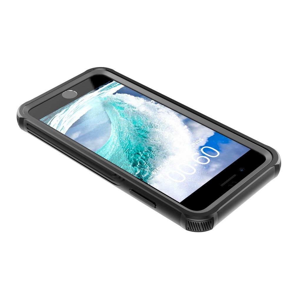All-wrapped Anti-drop PC Cell Phone Case Built-in PET Screen Film for iPhone 8 Plus/7 Plus/6s Plus/6 Plus