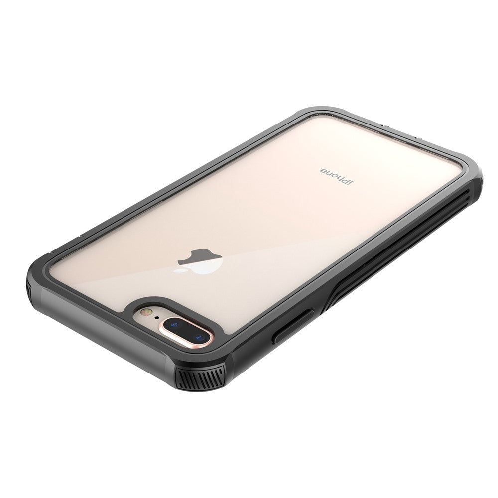 All-wrapped Anti-drop PC Cell Phone Case Built-in PET Screen Film for iPhone 8 Plus/7 Plus/6s Plus/6 Plus