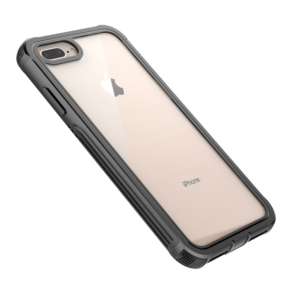 All-wrapped Anti-drop PC Cell Phone Case Built-in PET Screen Film for iPhone 8 Plus/7 Plus/6s Plus/6 Plus
