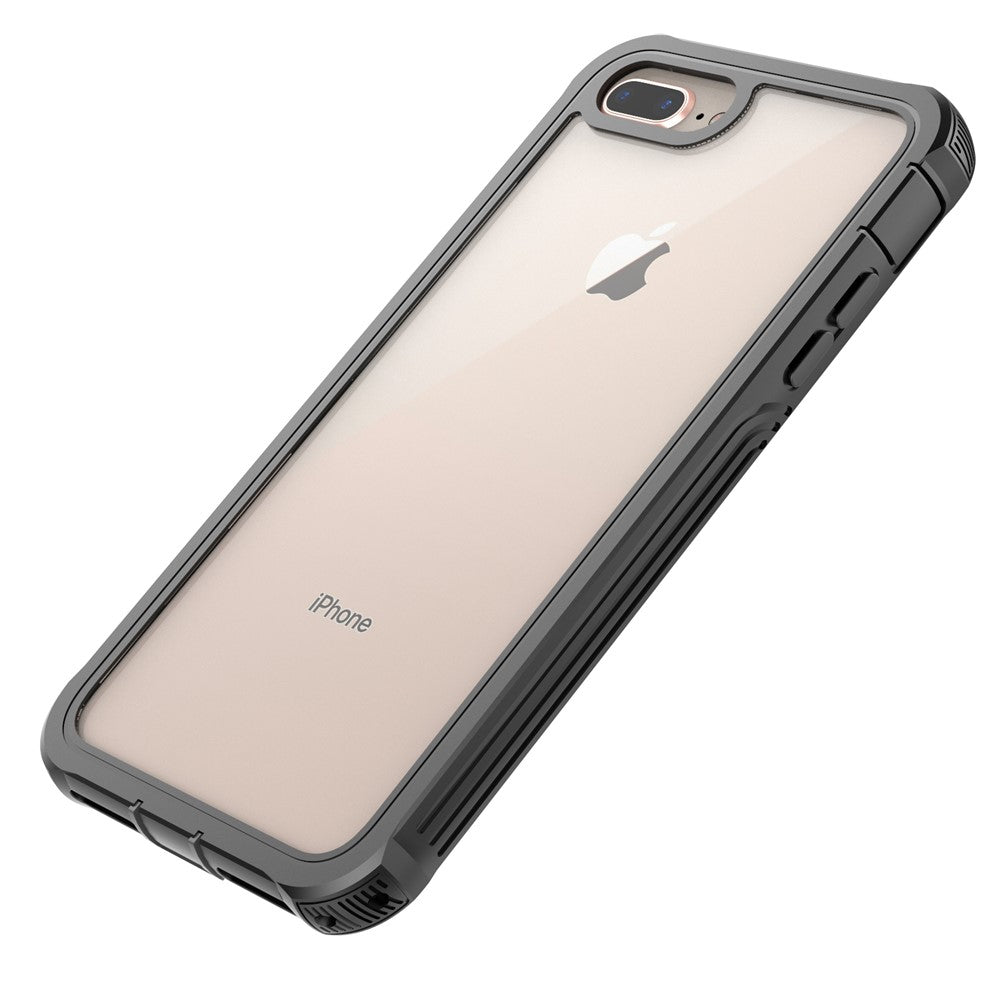 All-wrapped Anti-drop PC Cell Phone Case Built-in PET Screen Film for iPhone 8 Plus/7 Plus/6s Plus/6 Plus