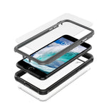 All-wrapped Anti-drop PC Cell Phone Case Built-in PET Screen Film for iPhone 8 Plus/7 Plus/6s Plus/6 Plus