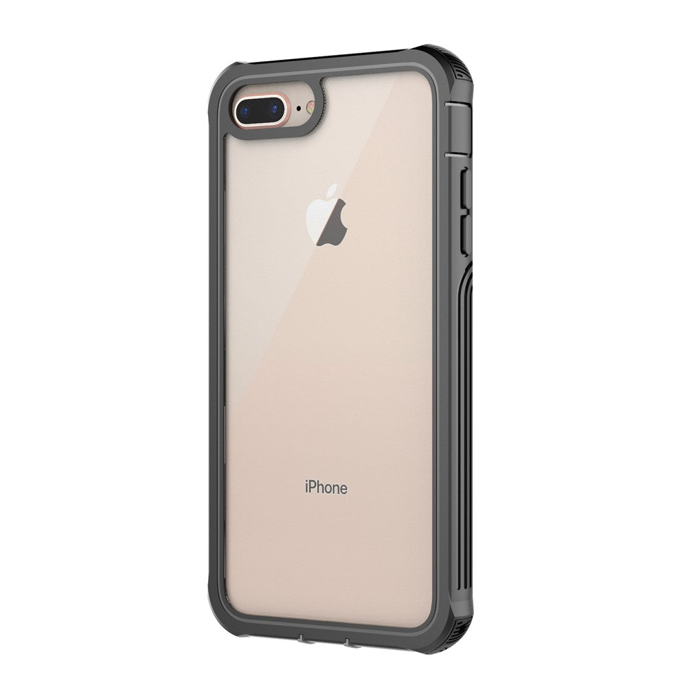 All-wrapped Anti-drop PC Cell Phone Case Built-in PET Screen Film for iPhone 8 Plus/7 Plus/6s Plus/6 Plus