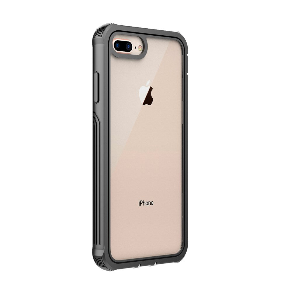 All-wrapped Anti-drop PC Cell Phone Case Built-in PET Screen Film for iPhone 8 Plus/7 Plus/6s Plus/6 Plus