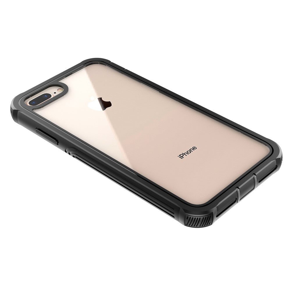 All-wrapped Anti-drop PC Cell Phone Case Built-in PET Screen Film for iPhone 8 Plus/7 Plus/6s Plus/6 Plus