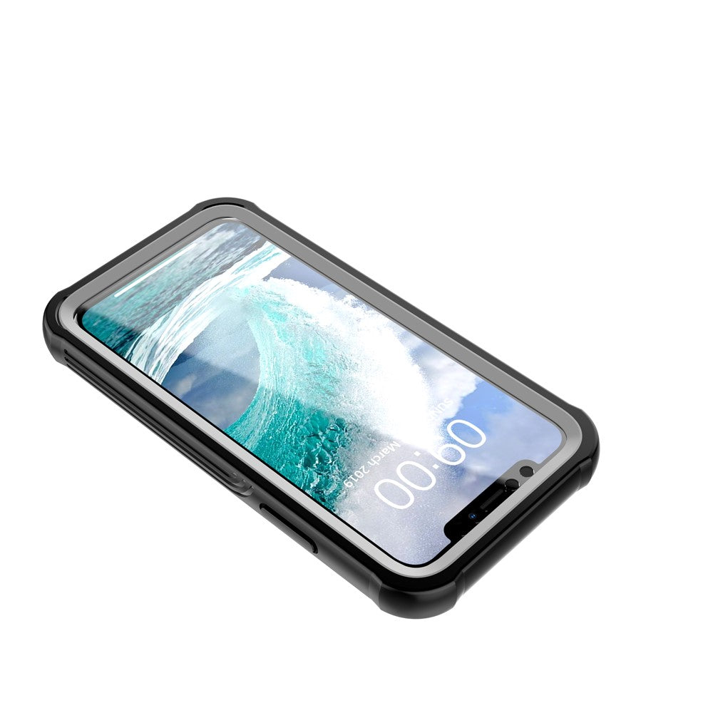 Drop-proof All-wrapped Plastic Phone Shell Built-in PET Screen Film for iPhone 11 Pro Max 6.5 inch